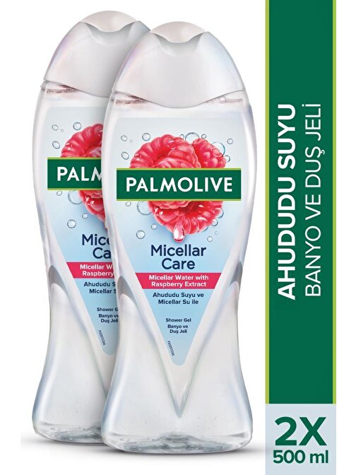 Palmolive Micellar Care & Ahududu Suyu Duş Jeli 500 ml X2 Adet