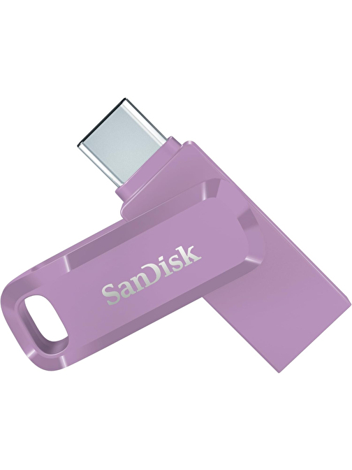 SanDisk Ultra Dual Drive Go 128GB SDDDC3-128G-G46L USB & Type-C Flash Bellek Lavanta