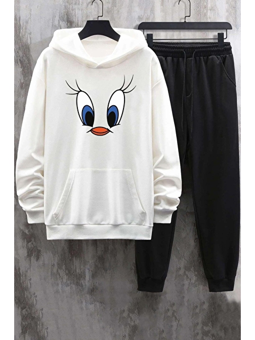 Unisex Tweety Baskılı Eşofman Takımı