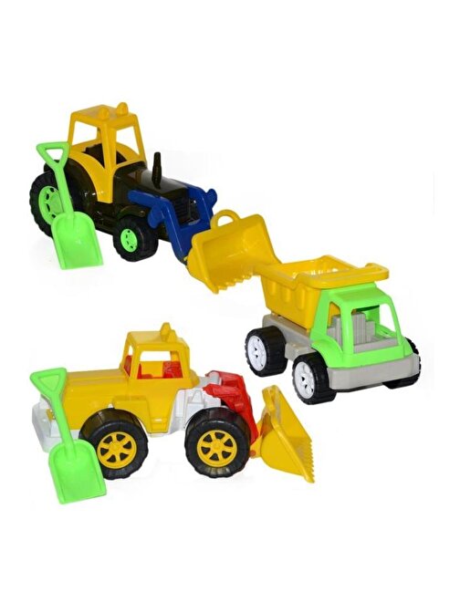 Can Toys İnşaat Araçları Kamyon Dozer Traktör106ST