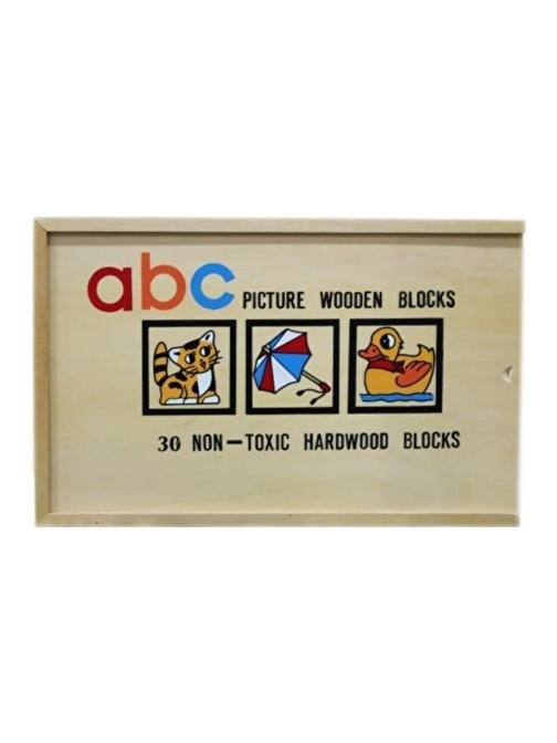 ABC Ahşap Bloklar Puzzle HMH-825TT