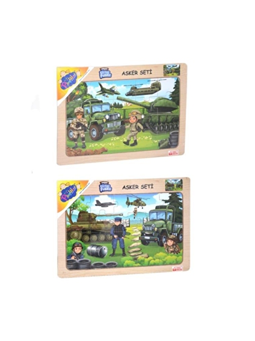 Play Wood Ahşap Eğitici Puzzle Asker Seti ONY-238