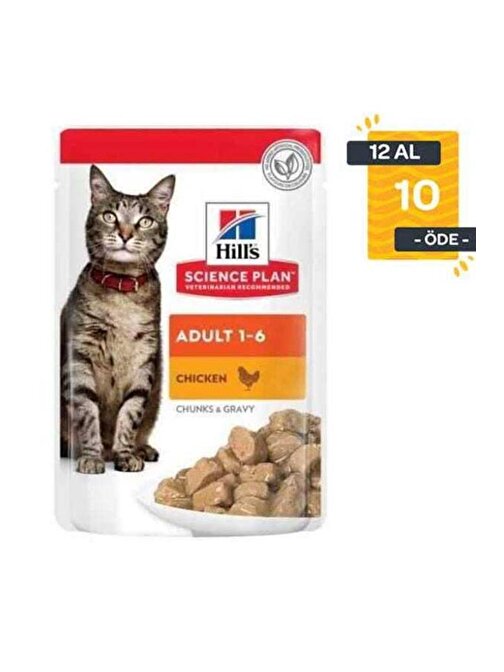 Hill's Tavuklu Yaş Kedi Maması 85 gr X 12 Adet