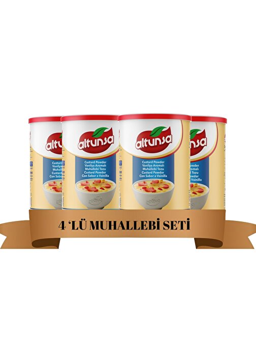 Altunsa Vanilya Aromalı Muhallebi Tozu 250 gr 4 Adet