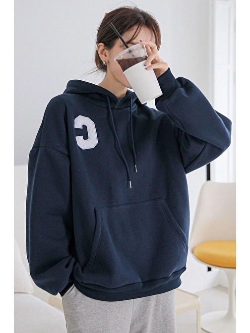 Unisex C Baskılı Sweatshirt