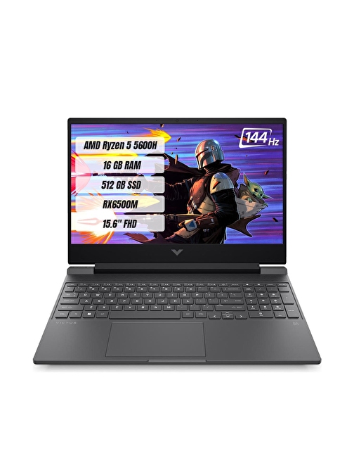 Hp Victus 15-FB0027NT AMD R5 5600H 16GB 512GB SSD RX6500M-4GB Freedos 15.6" FHD 144Hz Taşınabilir Bilgisayar A42ZMEA