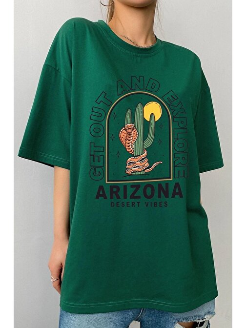 Unisex Arizona Baskılı T-shirt