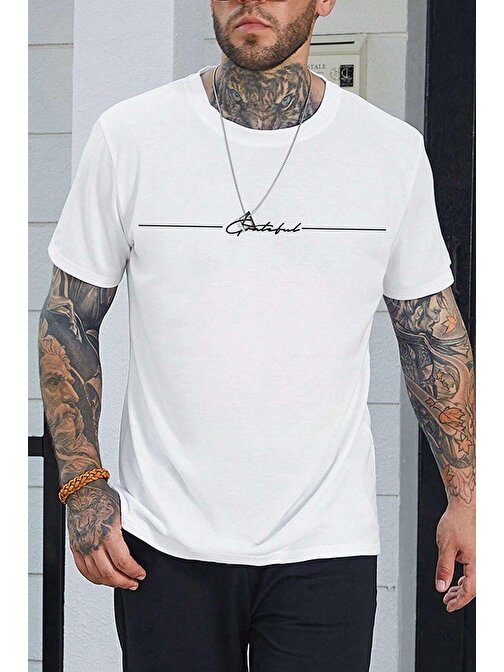 Erkek Baskılı Oversize Tshirt