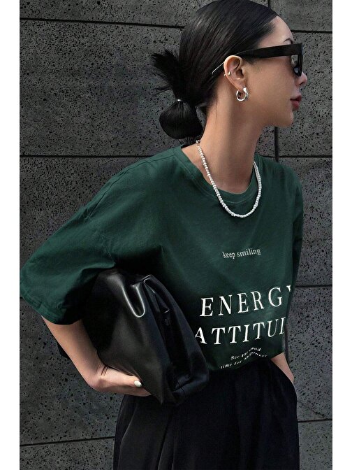 Unisex Energy Baskılı Tasarım Tshirt