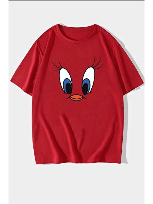 Unisex Tweety Baskılı T-shirt