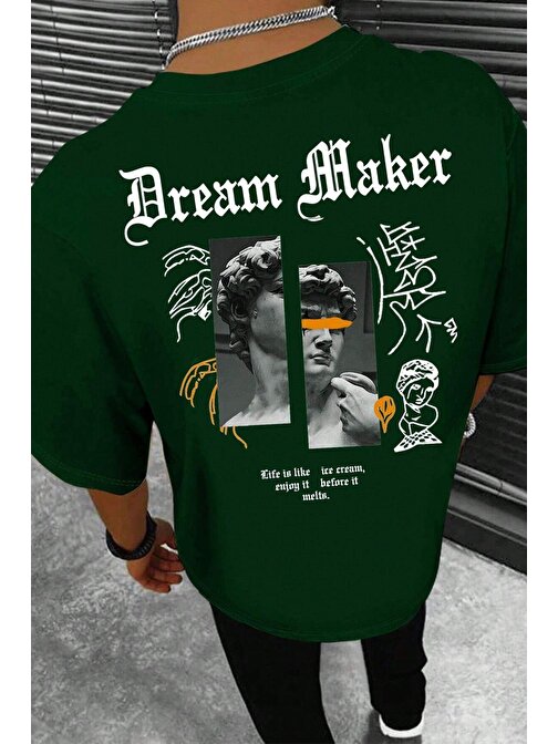 Unisex Dream Maker Baskılı Tasarım Tshirt