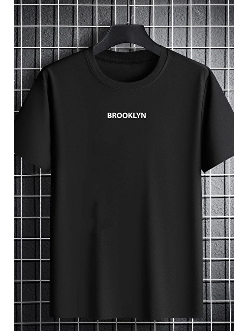 Unisex Brooklyn Baskılı T-shirt