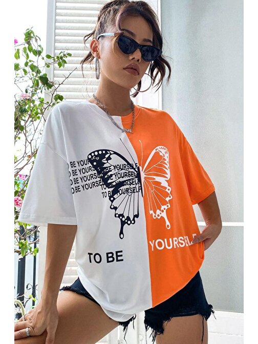 Unisex To Be Yourself Baskılı Tasarım Tshirt