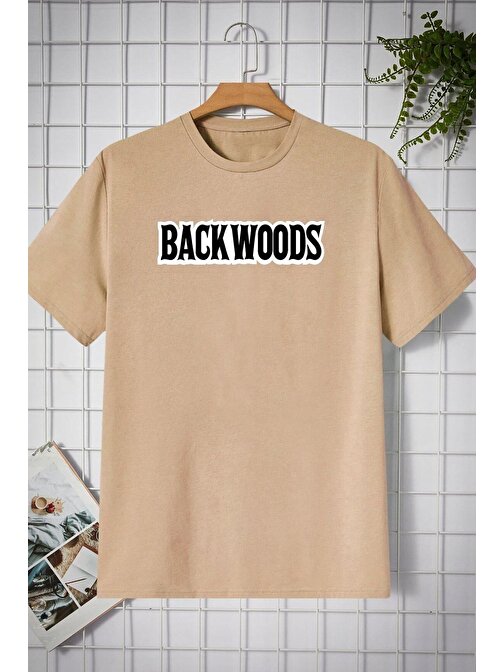 Unisex Backwoods Baskılı T-shirt