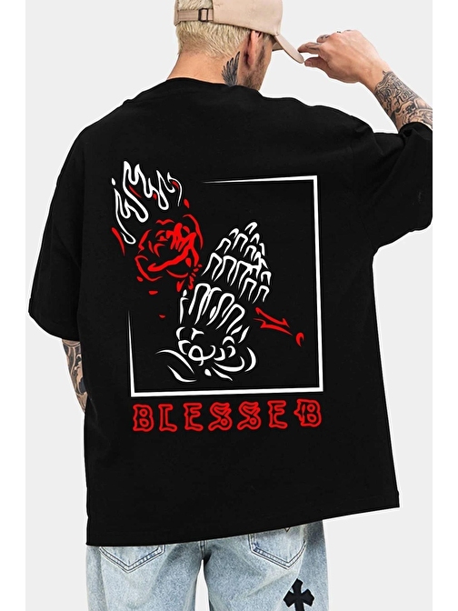 Unisex Blesseb Baskılı T-shirt