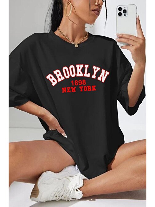 Unisex Brooklyn Baskılı Tshirt