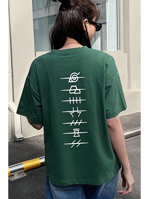 Unisex Ninja Akatsuki Baskılı T-shirt