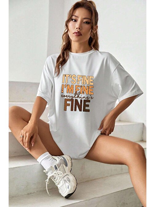 Unisex Fine Baskılı T-shirt