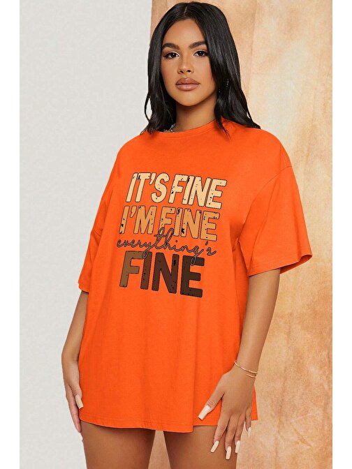 Unisex Fine Baskılı T-shirt
