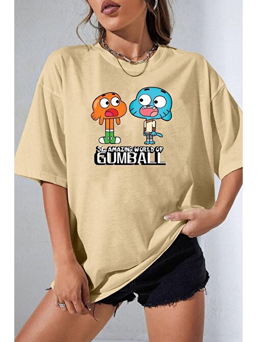 Unisex Gumball Baskılı T-shirt