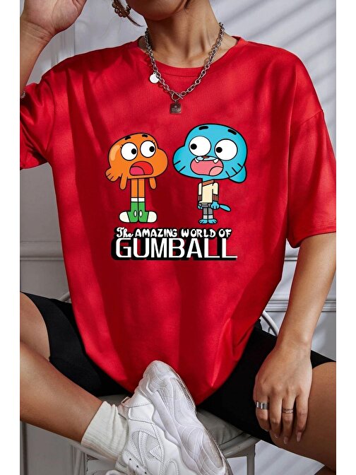 Unisex Gumball Baskılı T-shirt