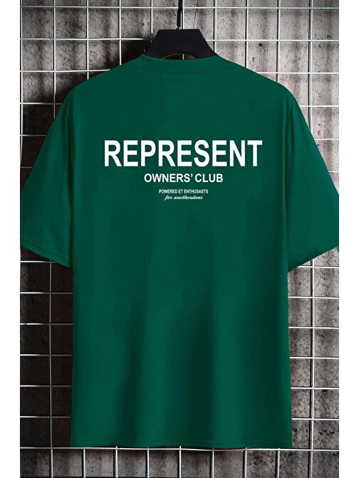 Unisex Represent Baskılı T-shirt