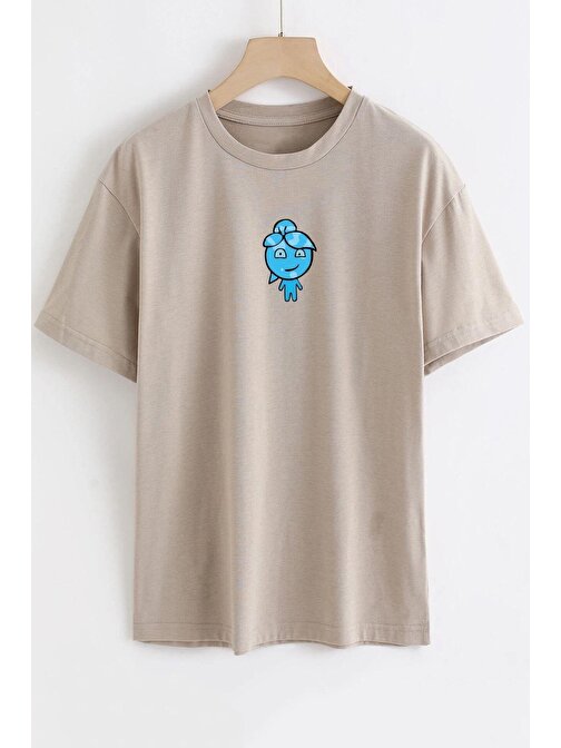 Unisex Su Avatar Baskılı T-shirt