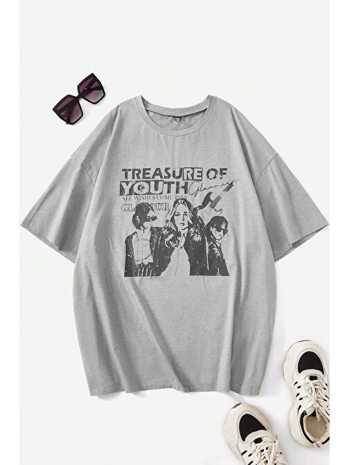 Unisex Treasure Of Youth Baskılı Tasarım Tshirt