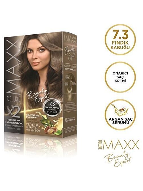 Maxx Deluxe Saç Boyası 7.3 Fındık Kabuğu