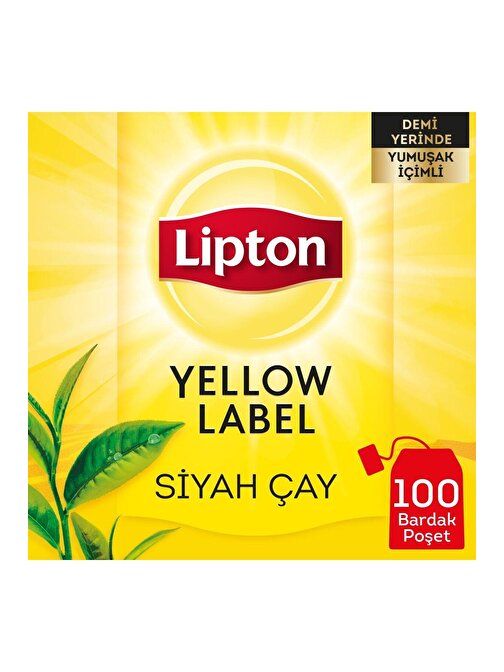 Lipton Yellow Label Siyah Süzen Bardak Poşet Çay 100 x 2 G