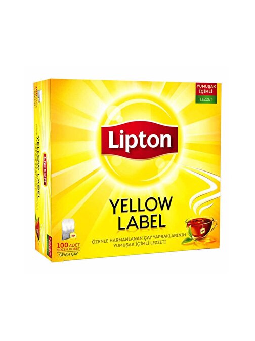 Lipton Yellow Label Siyah Süzen Bardak Poşet Çay 6'lı 100 x 2 G