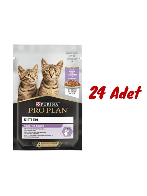 Pro Plan Pouch Sos İçinde Hindili Yavru Kedi Konservesi 85 Gr X 24 Adet