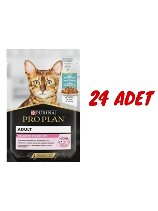 Pro Plan Pouch Sos İçinde Okyanus Balıklı Yetişkin Kedi Konservesi 85 Gr X 24 Adet