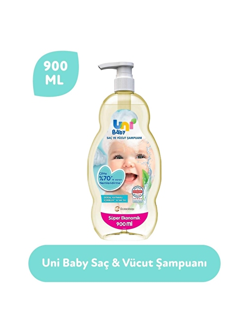 Uni Baby Saç ve Vücut Şampuan 900ML