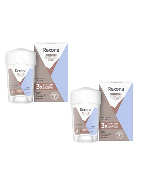Rexona Clinical Protection Shower Clean Deodorant 45ml 2 ADET 