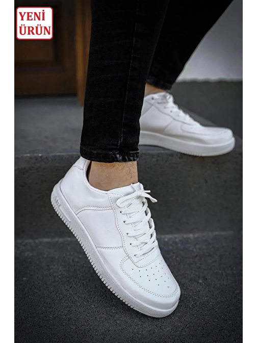 Tomıross Beyaz Unisex Spor Ayakkabı Günlük Sneakers TMSSNKR-78