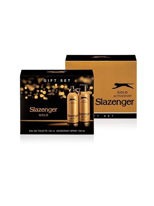 Slazenger Active Sport Gold 125 Ml + 150 Ml Deodorant Erkek Parfümü Yeni Ürün