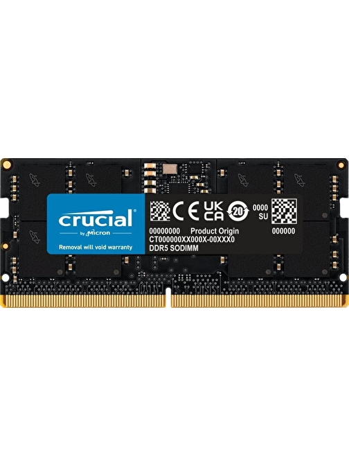 Crucial 16GB DDR5 4800MHz CL40 CT16G48C40S5 Notebook Ram