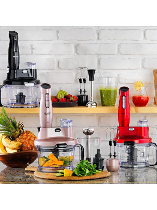 Schafer Meister Multi Blender Set-Kırmızı