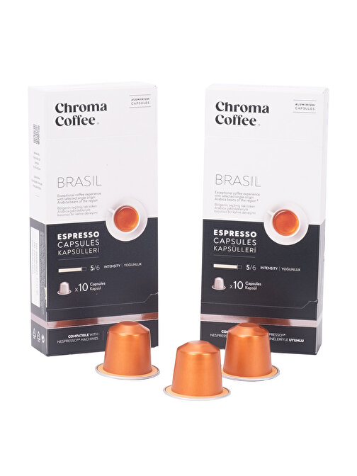 Chroma Coffee Brasil Kapsül Kahve 2 Kutu ( 20 Kapsül )