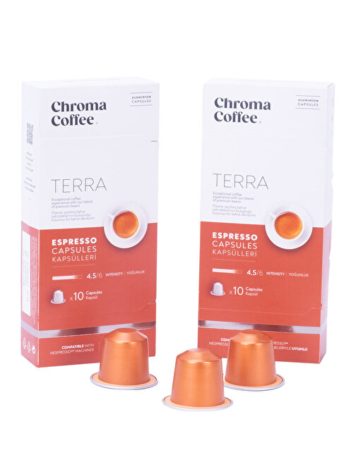 Chroma Coffee Terra Kapsül Kahve 2 Kutu ( 20 Kapsül )