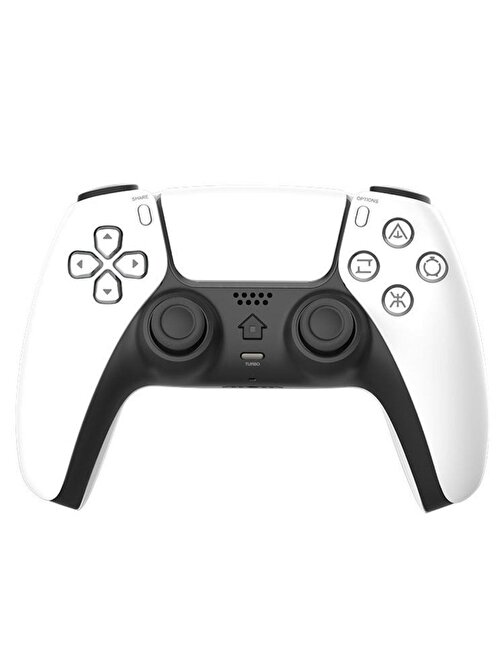 Cosmostech PLAYX PS4 ,PC , Android Tv , Tv Box Mobil Uyumlu Kablosuz Controller Gamepad Oyun Kolu Beyaz-Siyah