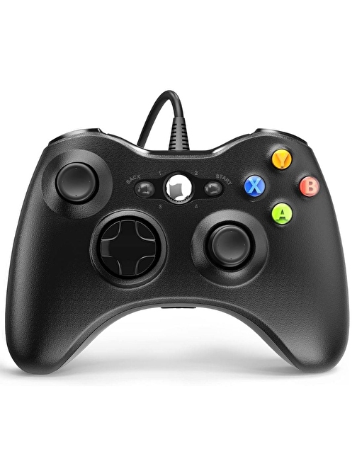 Cosmostech PLAY X PC , XBOX 360 Uyumlu Kablolu Wired Oyun Kolu Gamepad Controller Siyah