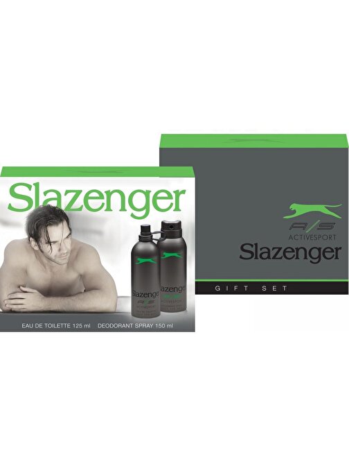 Slazenger Edt Erkek Parfüm 125ml + Deo active sport set yeşil