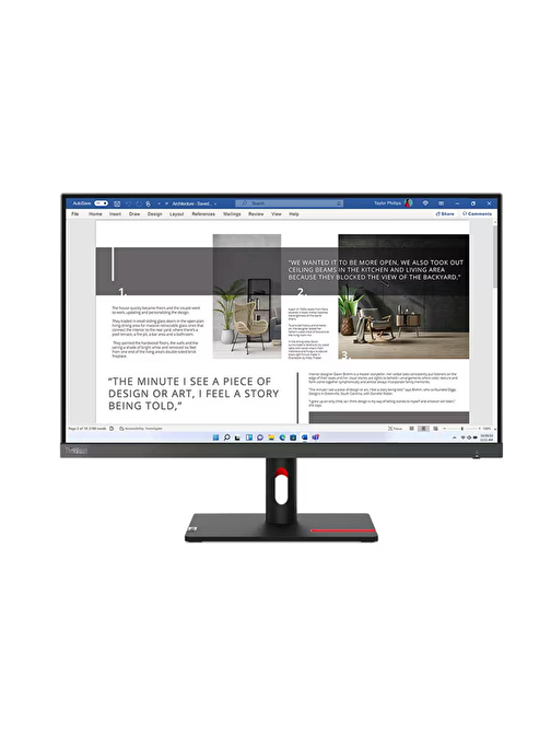 Lenovo Thinkvision S27I-30 63DFKAT4TK IPS 100 Hz 4ms HDMI VGA 27'' Monitör