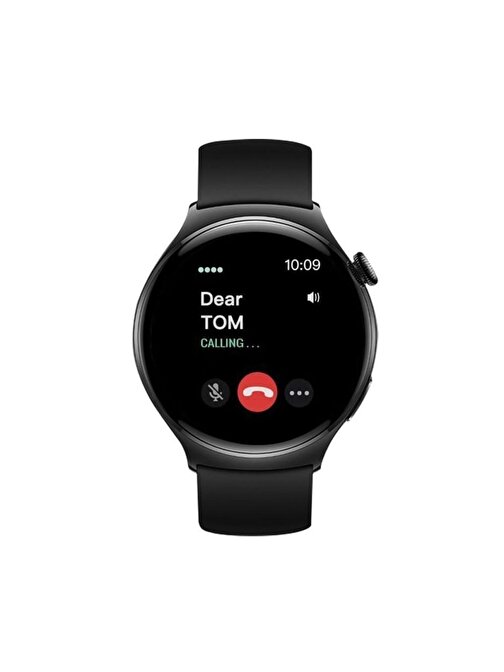 Haino Teko RW34 Watch 4 Amoled Ekran Android İos HarmonyOs Uyumlu Akıllı Saat Siyah