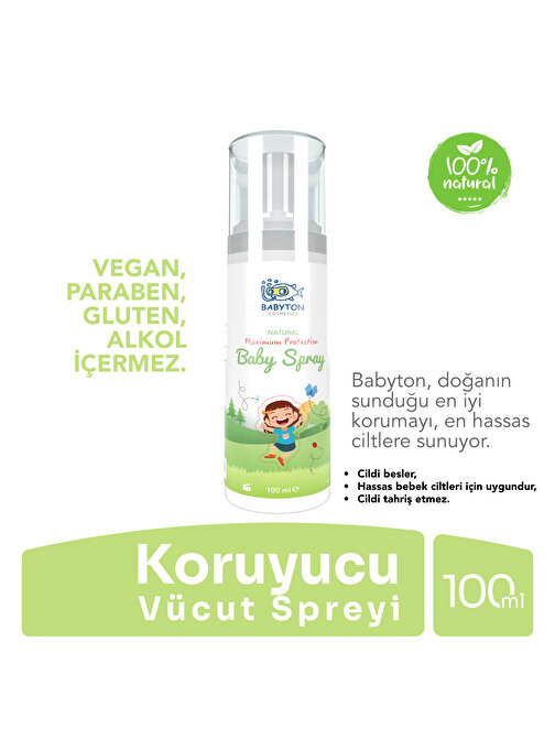 Babyton Organik Ve Doğal İçerikli Vücut Koruyucu Sprey