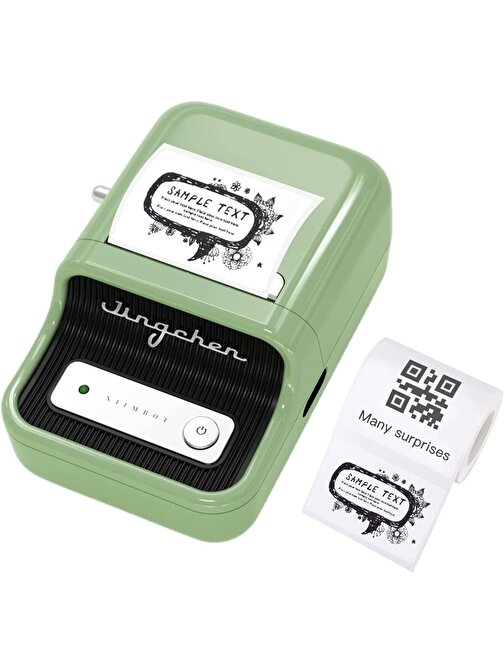 Niimbot B21S Bluetooth Taşınabilir Termal Etiket Yazıcı - Yeşil
