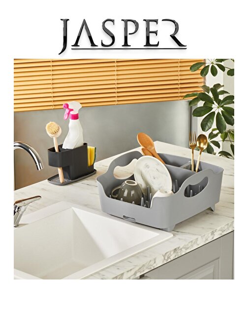 Jasper JPR-0121 Çok Amaçlı Kaymaz Taban Bulaşıklık Ve Sıvı Deterjan Fırça Seti 