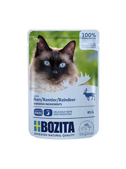 Bozita Geyikli Yaş Kedi Maması 85 gr x 12 adet